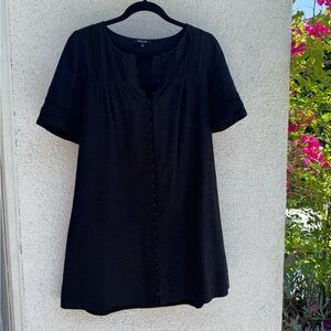 Madewell Black Button-Front Blouse